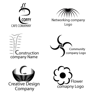 Line art logos
