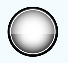 black symbol button