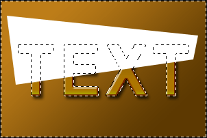 glossy text