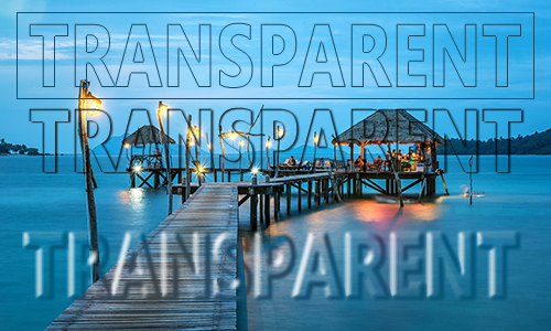transparent text effect in the photoshop
