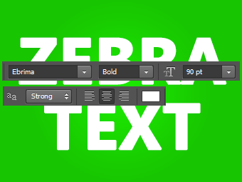 zebra text